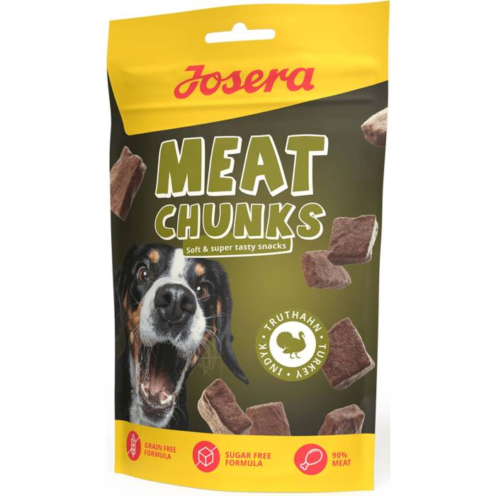 Josera Meat Chunks Turkey skanėstai šunims, 70g