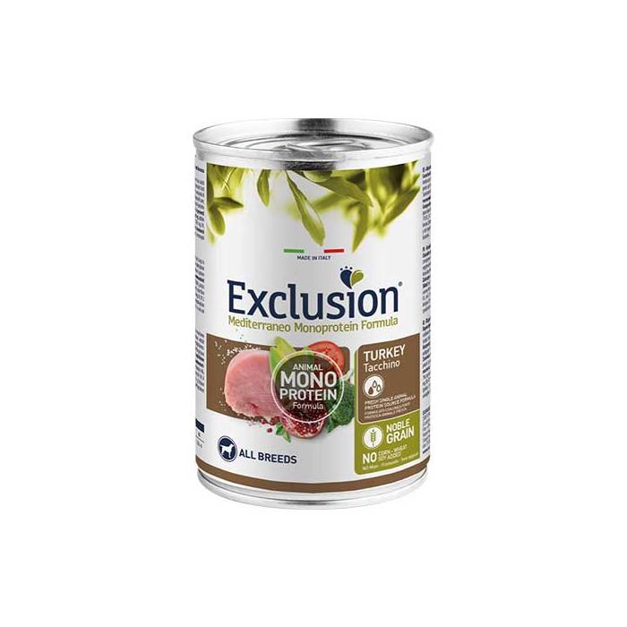 Exclusion Mono Protein Mediterraneo konservuotas maistas šunims su kalakutiena, 400 g