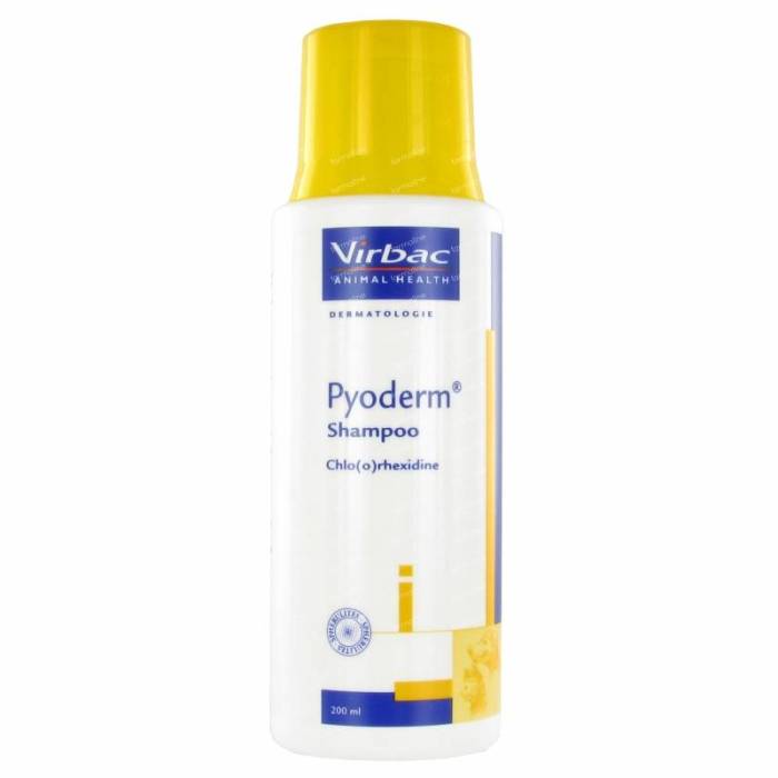 Virbac Pyoderm II antibakterinis ir priešgrybelinis šampūnas šunims ir katėms, 200 ml