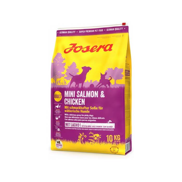 Josera Mini Salmon and Chicken sausas maistas mažų veislių šunims, 10 kg