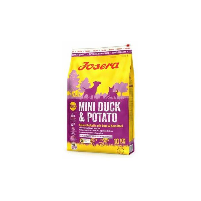 Josera Mini Duck and Potato sausas maistas mažų veislių šunims, 10 kg
