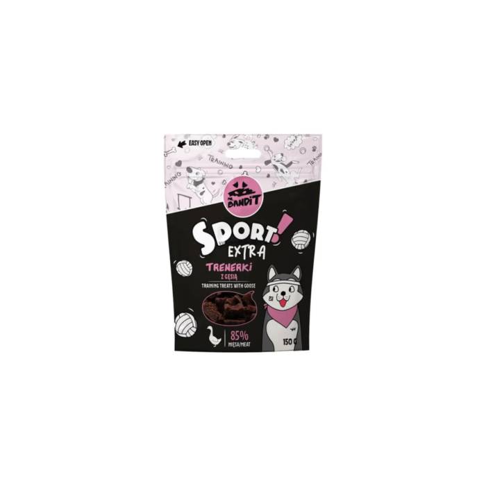 Mr. Bandit Sport Extra treniruočių skanėstai šunims su žąsiena, 150 g