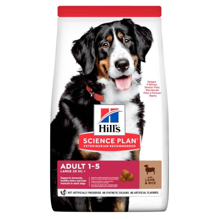 Hill's Science Plan Adult Large Breed Lamb - Rice sausas maistas su ėriena didelių veislių šunims, 14 kg