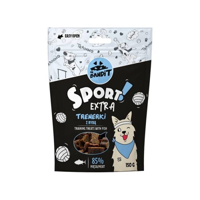 Mr. Bandit Sport Extra treniruočių skanėstai šunims su žuvimi, 150 g