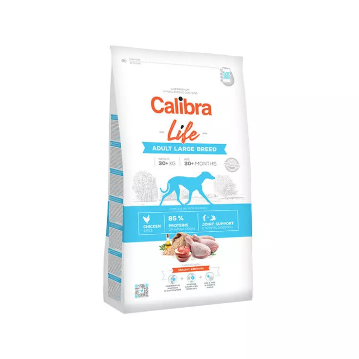 Calibra Life Dog Adult Large Chicken sausas maistas didelių veislių šunims, 2,5 kg