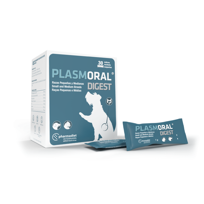 Pharmadiet Plasmoral Digest Medium papildai šunų ir kačių sutrikusiam virškinimui ir ūmiam viduriavimui gydyti, 30 tablečių