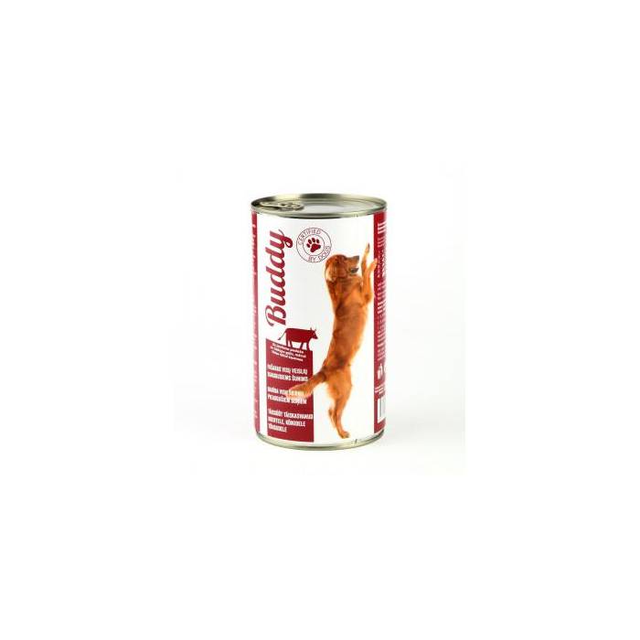 Buddy drėgnas maistas šunims su jautiena, 1250 g