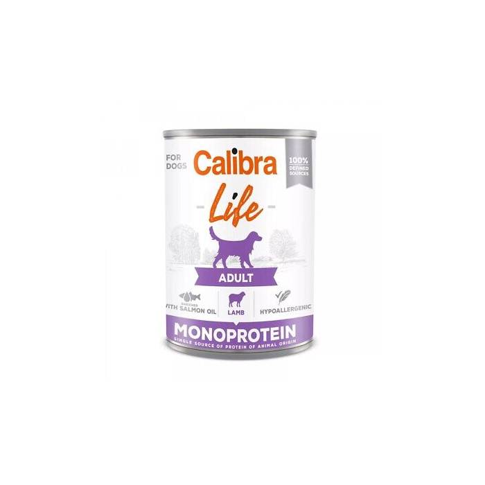Calibra Life Dog Adult Lamb drėgnas maistas šunims, 400 g