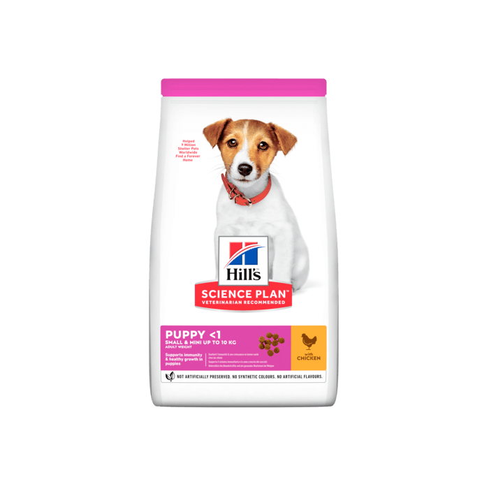 Hill's Science Plan Puppy Small and Mini Chicken sausas maistas mažų veislių šuniukams, 3 kg