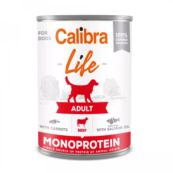 Calibra Life Dog Adult Beef drėgnas maistas šunims, 400 g