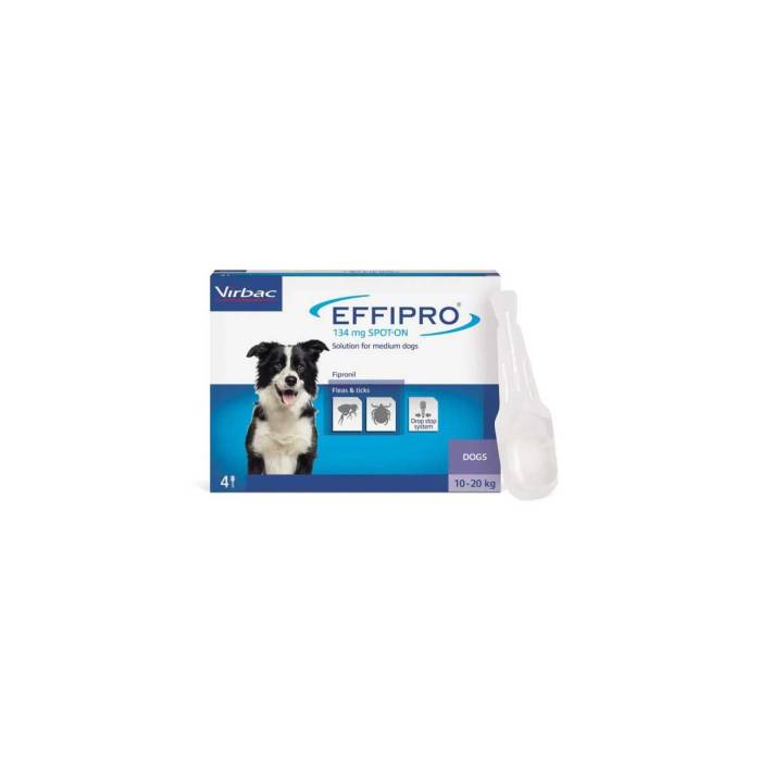 Virbac Effipro 134 mg užlašinamasis tirpalas šunims 10-20 kg, N4