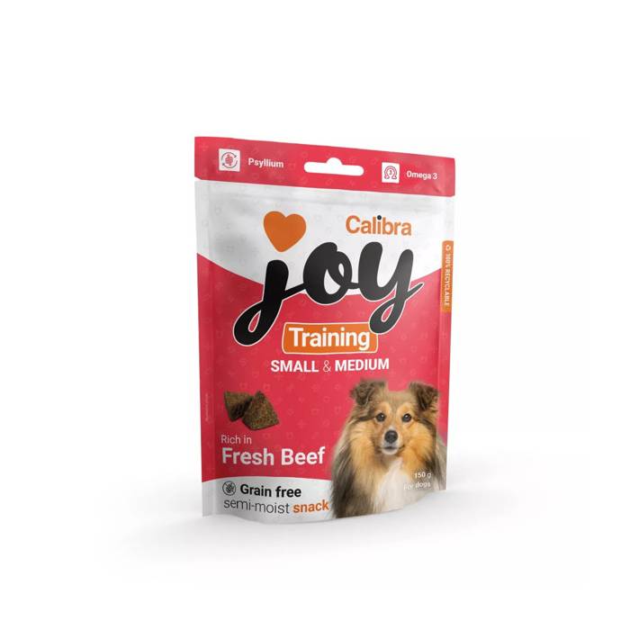 Calibra Joy Training Small - Medium Beef begrūdžiai skanėstai mažų ir vidutinių veislių šunims, 150 g