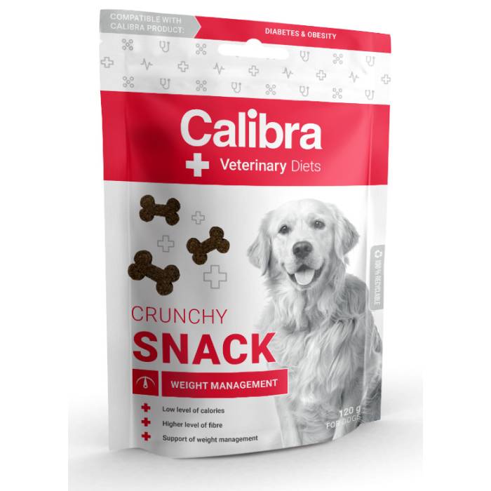 Calibra Veterinary Diets Dog Weight Management skanėstai šunims, turintiems viršsvorio, 120 g
