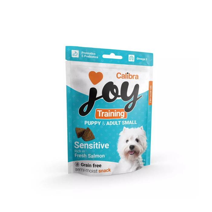 Calibra Joy Training Puppy - Adult Salmon begrūdžiai skanėstai jauniems ir suaugusiems šunims, 150 g
