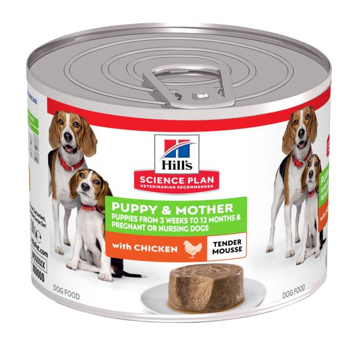 Hill's Science Plan Puppy - Mother paštetas šuniukams ir vaikingoms mamoms su vištiena, 200 g