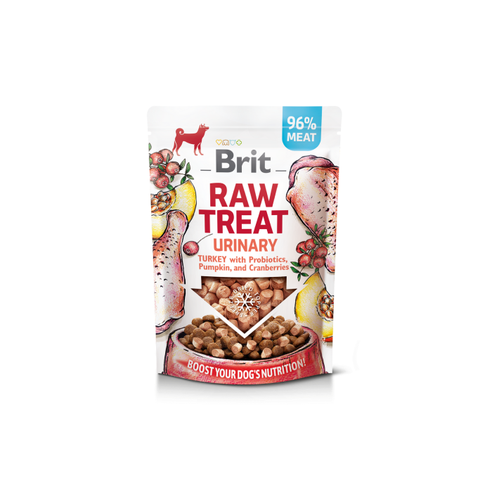 Brit Dog Raw freeze-dried Urinary Turkey skanėstai šunims, 40 g