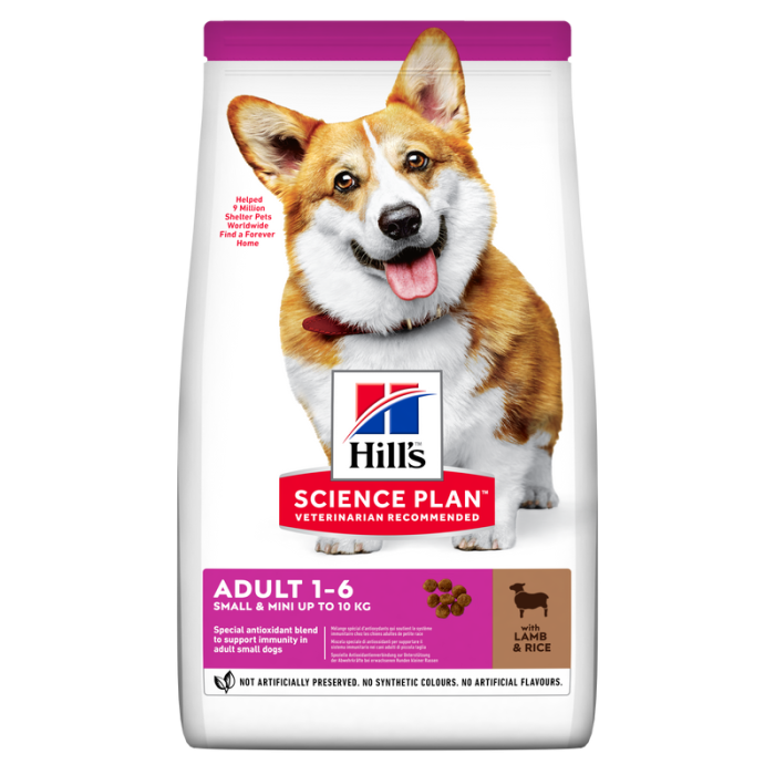 Hill's Science Plan Canine Adult Small and Mini Lamb and Rice sausas maistas mažų veislių šunims, 6 kg