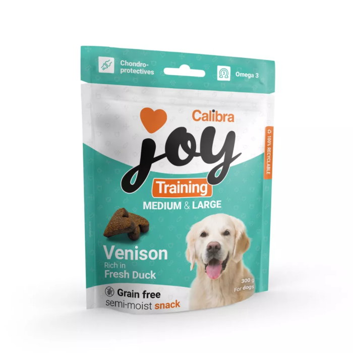 Calibra Joy Training Small - Medium Vension - Duck begrūdžiai skanėstai mažų ir vidutinių veislių šunims, 300 g