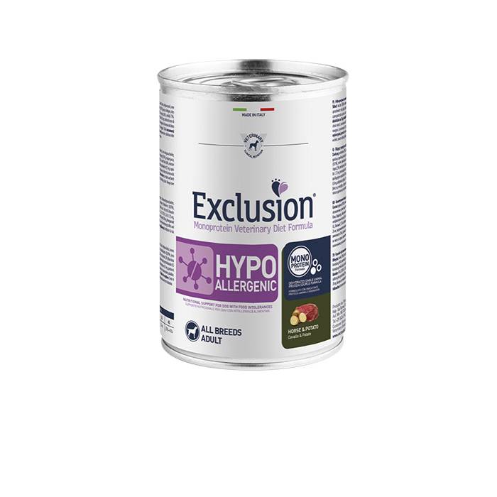 Exclusion Hypo konservuotas maistas šunims su arkliena ir bulvėmis, 200 g