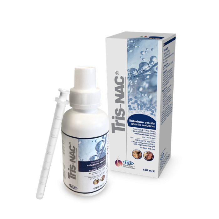 I.C.F. Tris-NAC prevencinė priemonė šunims ir katems bakterinių biologinių plėvelių formavimuisi, 120 ml