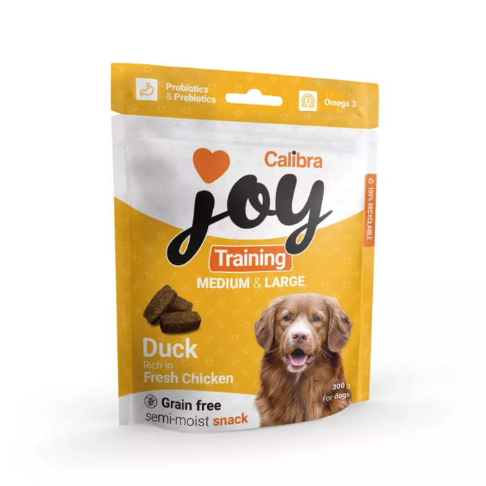 Calibra Joy Training Small - Medium Duck - Chicken begrūdžiai skanėstai mažų ir vidutinių veislių šunims, 300 g