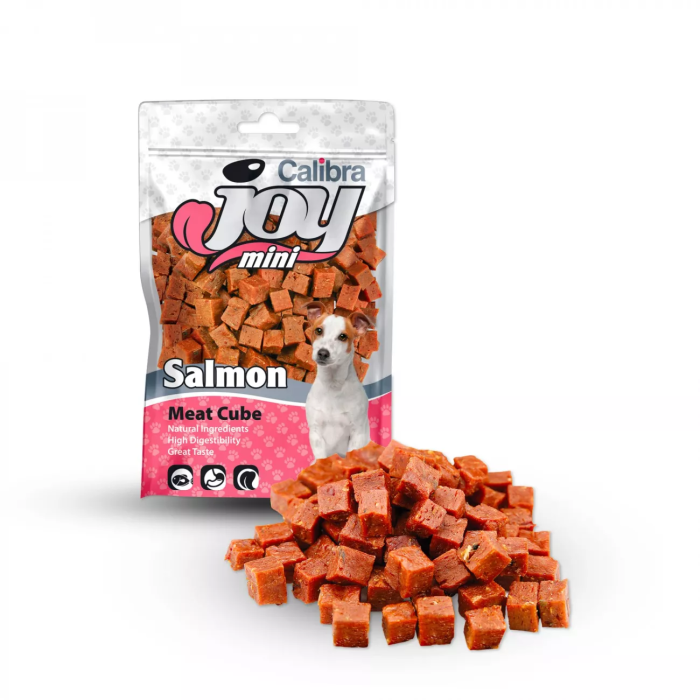 Calibra Joy Dog Mini Salmon Cube skanėstai mažų veislių šunims, 70 g