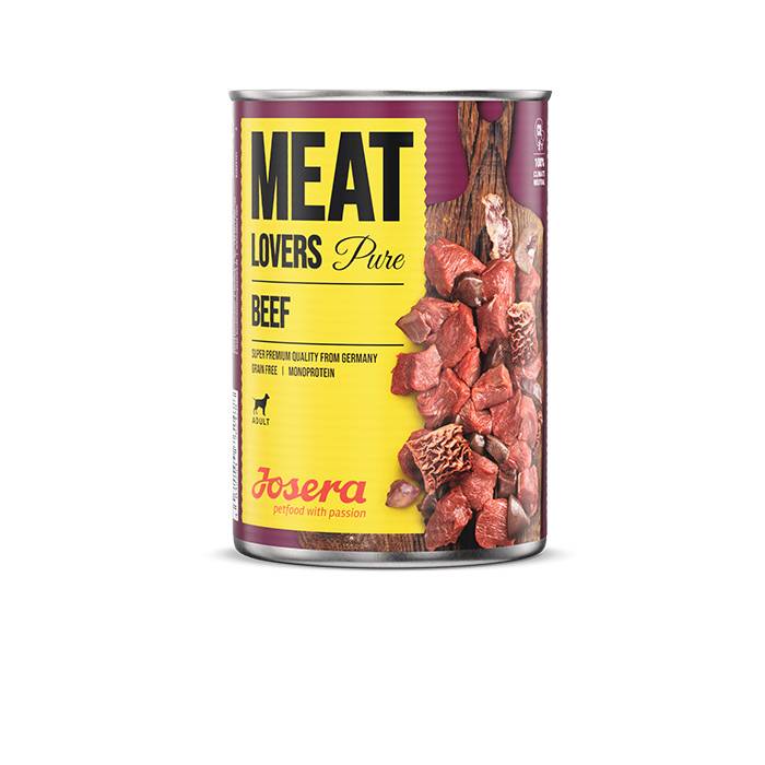 Josera Meat Lovers Pure Beef konservuotas maistas šunims su jautiena, 400 g