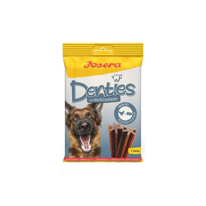 Josera Denties Poultry - Blueberry skanėstai šunims su paukštiena ir mėlynėmis, 180 g