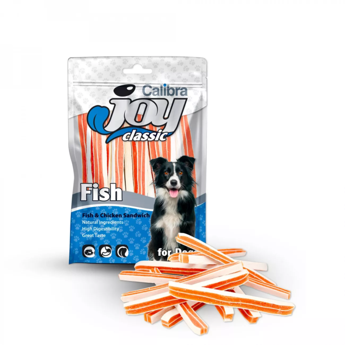 Calibra Joy Dog Classic Fish - Chicken Sandwich skanėstai šunims, 80 g