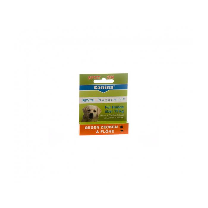 Canina Petvital Novermin apsauga nuo parazitų šunims 15 kg svorio, 4 ml