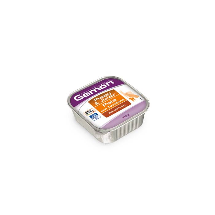 Gemon Wet Dog Pate drėgnas maistas šuniukams su kalakutiena ir ryžiais, 150 g