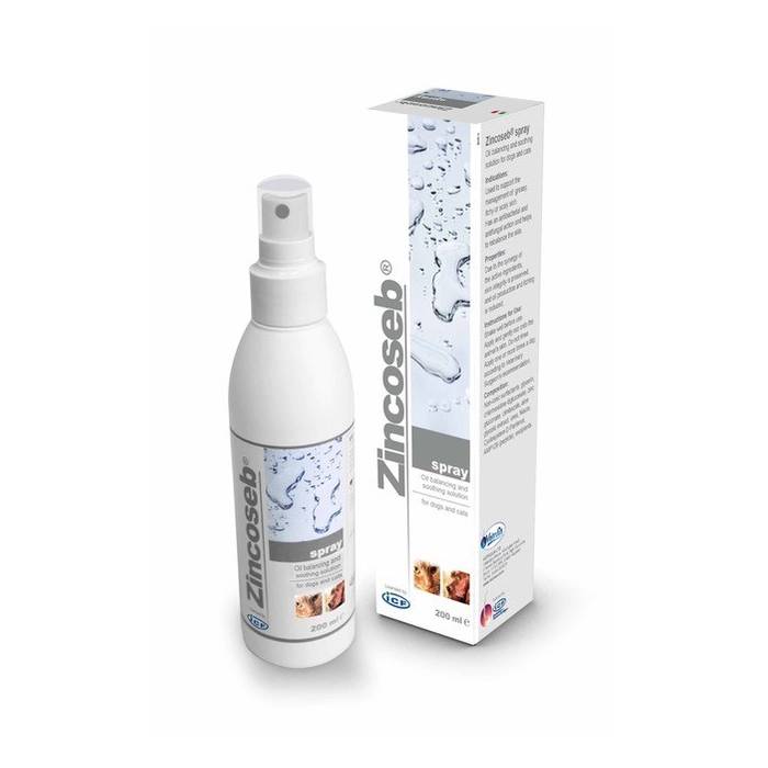 I.C.F. Zincoseb purškiamasis tirpalas visų tipų odos seborėjinių sutrikimų gydymo palaikymui, 200 ml