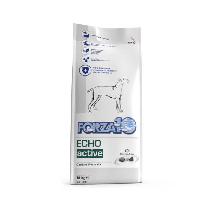 Forza 10 Echo Active sausas maistas šunims, sergantiems ausų ligomis, 10 kg