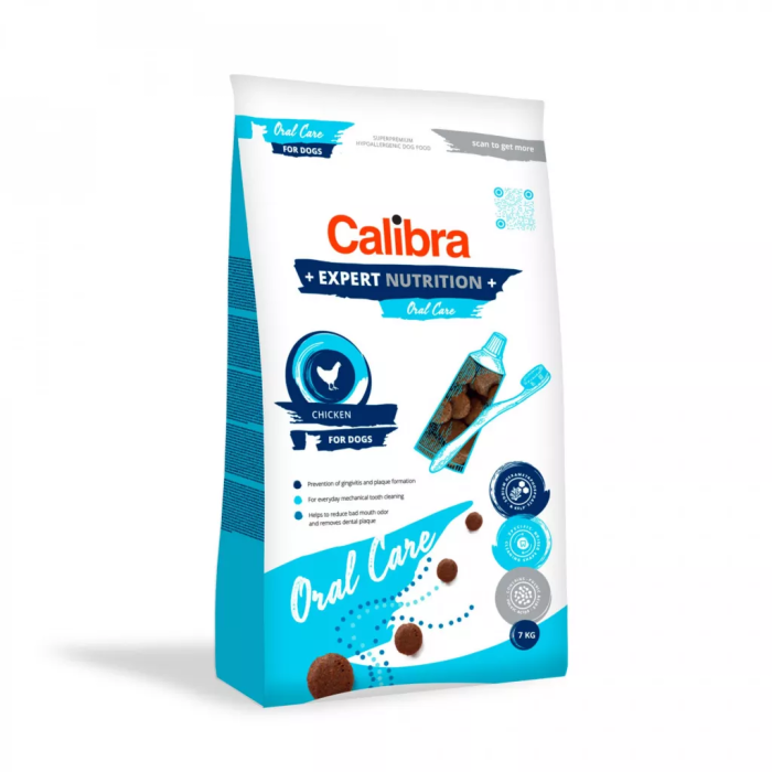 Calibra Expert Nutrition Dog Oral Care sausas maistas šunims, burnos priežiūrai, 2 kg