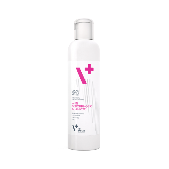 Vetexpert šampūnas šunims ir katėm, kurių oda turi polinkį į seborėją, 250 ml