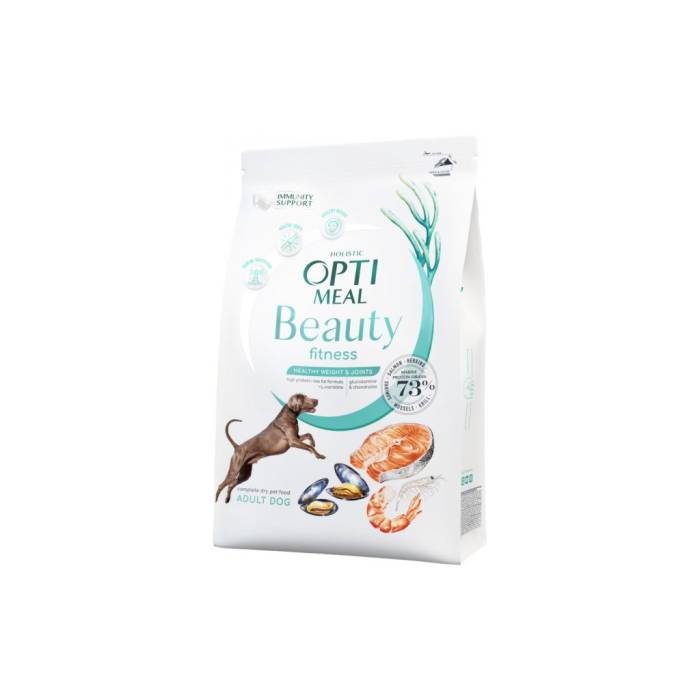 OPTIMEAL™ Beauty Fitness Sveikas svoris ir sąnariai. Begrūdis visavertis pašaras visų veislių šunims, 10 kg