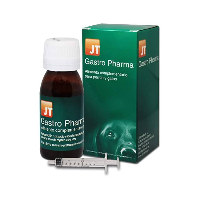 JT Pharma Gastro Pharma papildai šunims ir katėms gastrito gydymui, 55 ml