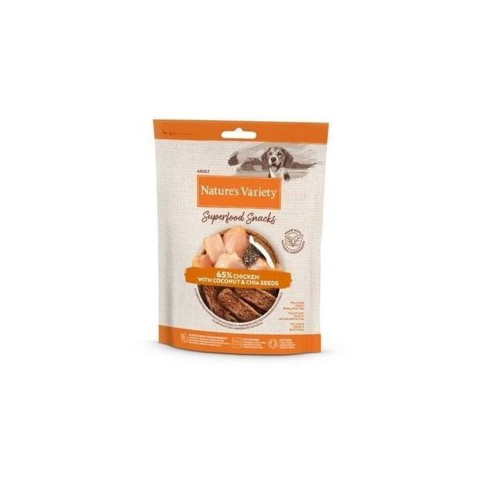 Nature's Variety Superfood Snacks Chicken skanėstai šunims, 85 g