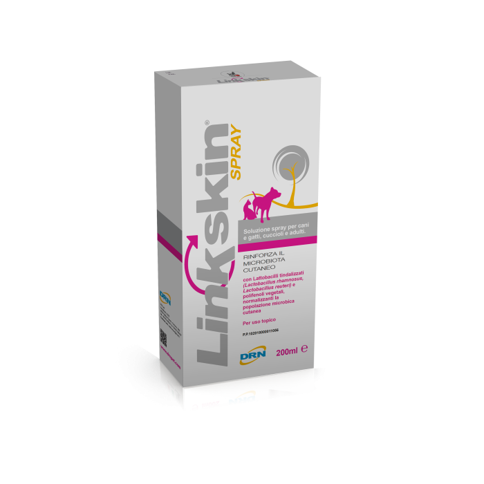 DRN Linkskin Soluzione purškiamas tirpalas odos barjeriniai funkcijai palaikyti, 200 ml