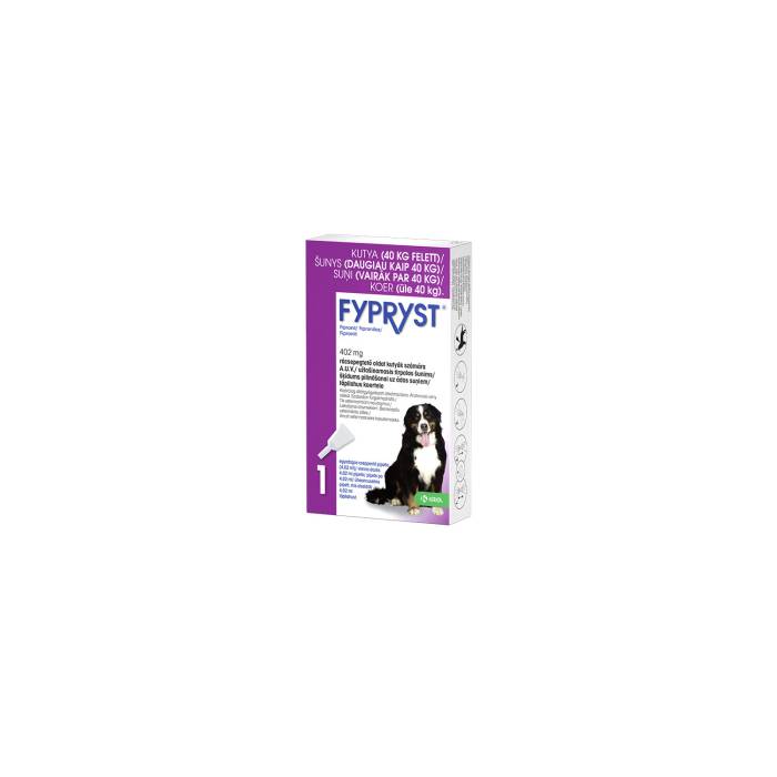 KRKA Fypryst antiparazitinis užlašinamasis tirpalas šunims, (40–60 kg), 402 mg, N1
