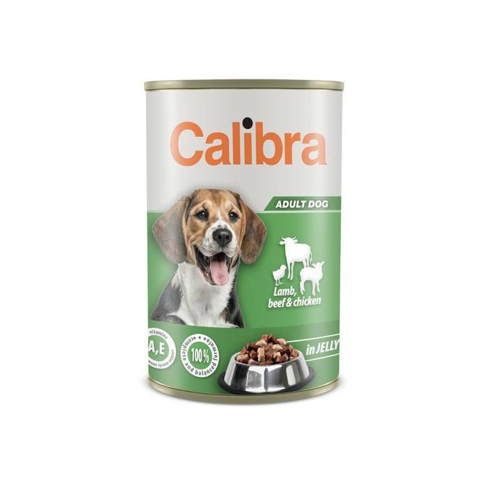 Calibra Dog Can Lamb, Beef - Chicken drėgnas maistas šunims, 1,24 kg