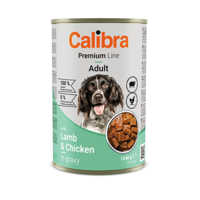 Calibra Dog Can Lamb - Chicken drėgnas maistas šunims, 1,24 kg