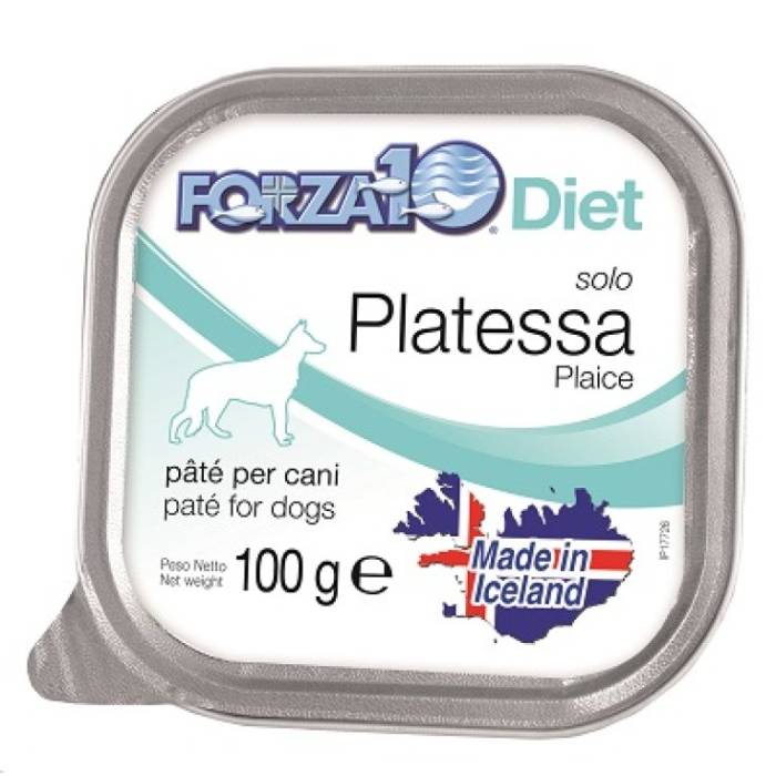 Forza 10 Solo Diet Plaice drėgnas maistas alergiškiems šunims, 100 g