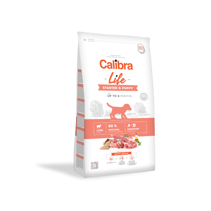 Calibra Life Dog Starter - Puppy Lamb sausas maistas šuniukams iki 3 mėn., 750 g