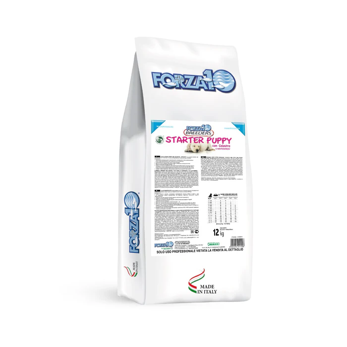 Forza 10 Best Breeders Starter Puppy sausas maistas šuniukams su krekenomis, 12 kg