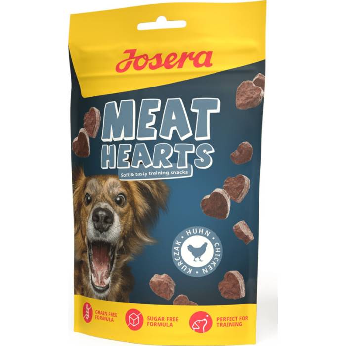 Josera Meat Hearts Chicken skanėstai šunims, 70g