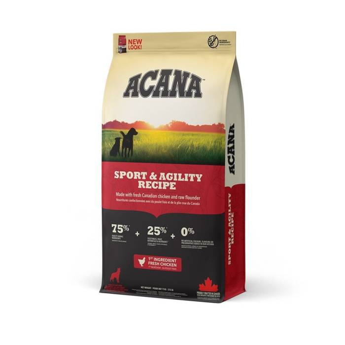 Acana Sport - Agility sausas maistas aktyviems šunims, 17 kg