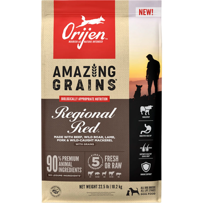 Orijen Regional Red sausas maistas šunims su jautiena, 6 kg