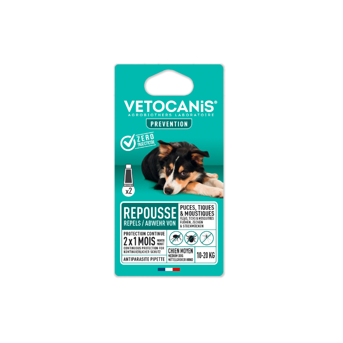 Vetocanis atbaidantis užlašinamas tirpalas šunims (10-20kg), N2