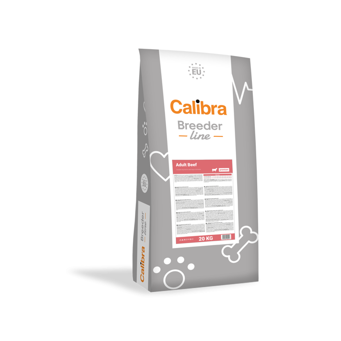 Calibra Dog Breeder Line Premium Adult Large Beef sausas maistas didelių veislių šunims, 20 kg